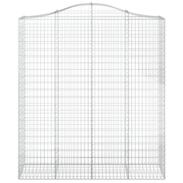 Kaarevat kivikorit 13 kpl 200x50x220/240 cm galvanoitu rauta