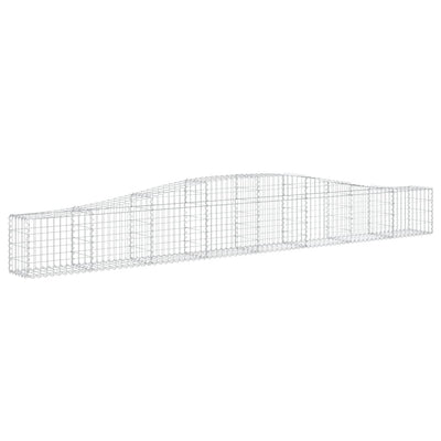 Kaarevat kivikorit 2 kpl 400x30x40/60 cm galvanoitu rauta