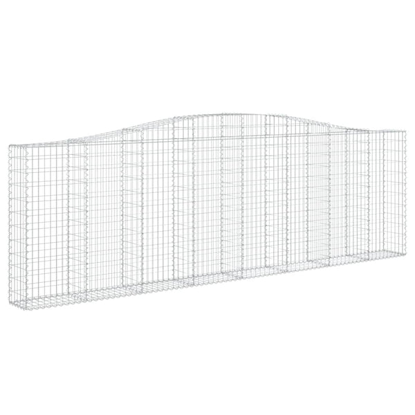 Kaarevat kivikorit 25 kpl 400x30x120/140 cm galvanoitu rauta