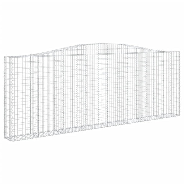 Kaarevat kivikorit 15 kpl 400x30x140/160 cm galvanoitu rauta