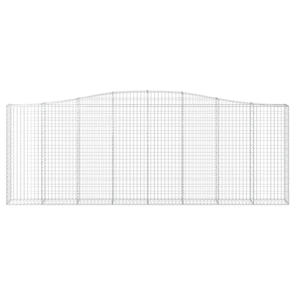 Kaarevat kivikorit 15 kpl 400x30x140/160 cm galvanoitu rauta