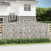 Kaarevat kivikorit 3 kpl 400x30x160/180 cm galvanoitu rauta