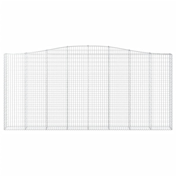 Kaarevat kivikorit 3 kpl 400x30x180/200 cm galvanoitu rauta