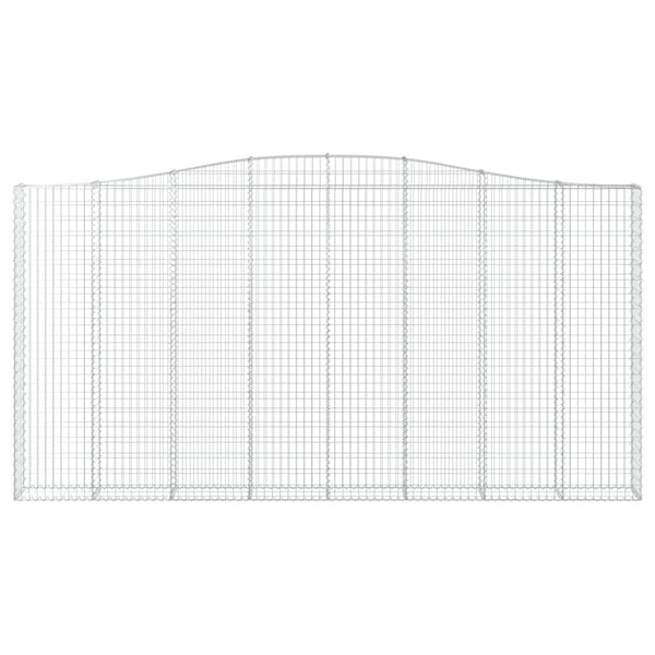 Kaarevat kivikorit 9 kpl 400x30x200/220 cm galvanoitu rauta