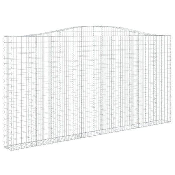 Kaarevat kivikorit 15 kpl 400x30x200/220 cm galvanoitu rauta