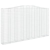 Kaarevat kivikorit 15 kpl 400x30x220/240 cm galvanoitu rauta
