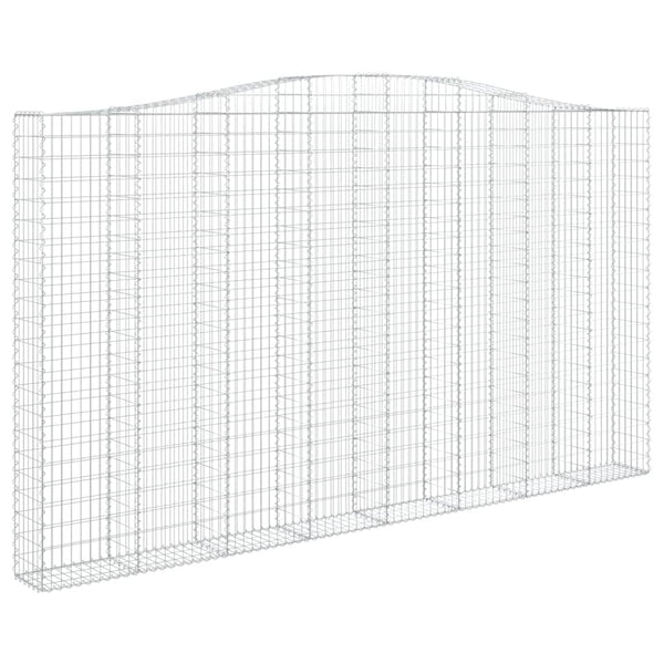 Kaarevat kivikorit 15 kpl 400x30x220/240 cm galvanoitu rauta