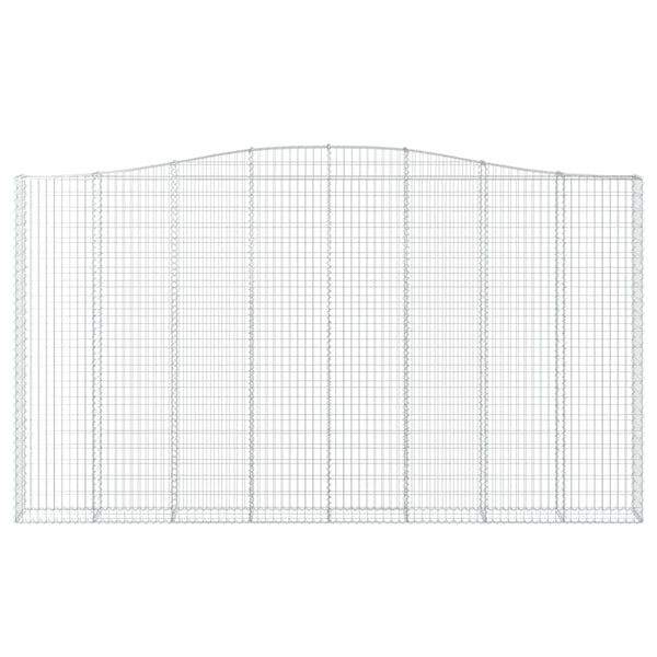 Kaarevat kivikorit 15 kpl 400x30x220/240 cm galvanoitu rauta