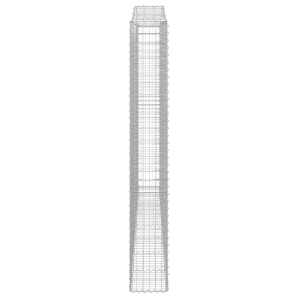 Kaarevat kivikorit 15 kpl 400x30x220/240 cm galvanoitu rauta