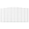 Kaarevat kivikorit 20 kpl 400x50x200/220 cm galvanoitu rauta