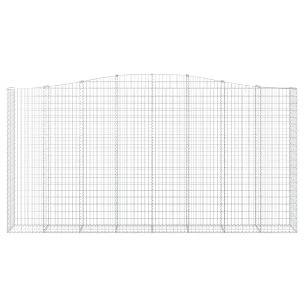 Kaarevat kivikorit 20 kpl 400x50x200/220 cm galvanoitu rauta