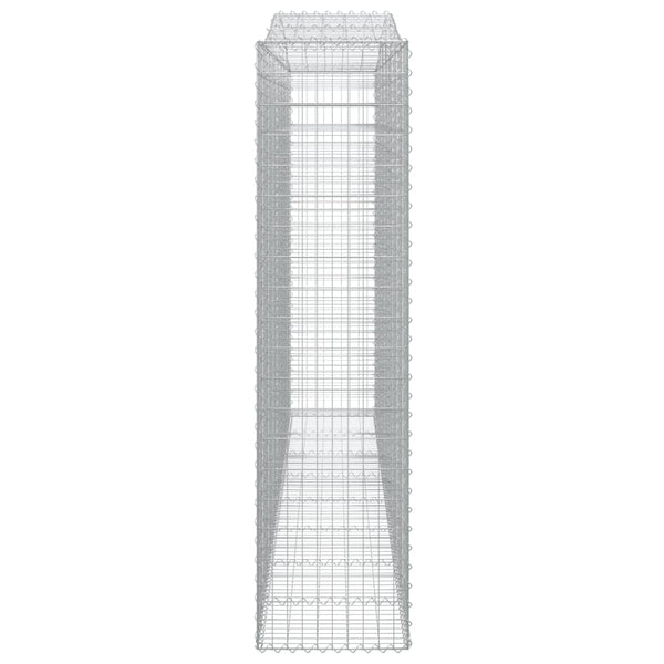 Kaarevat kivikorit 20 kpl 400x50x200/220 cm galvanoitu rauta