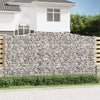 Kaarevat kivikorit 20 kpl 400x50x200/220 cm galvanoitu rauta