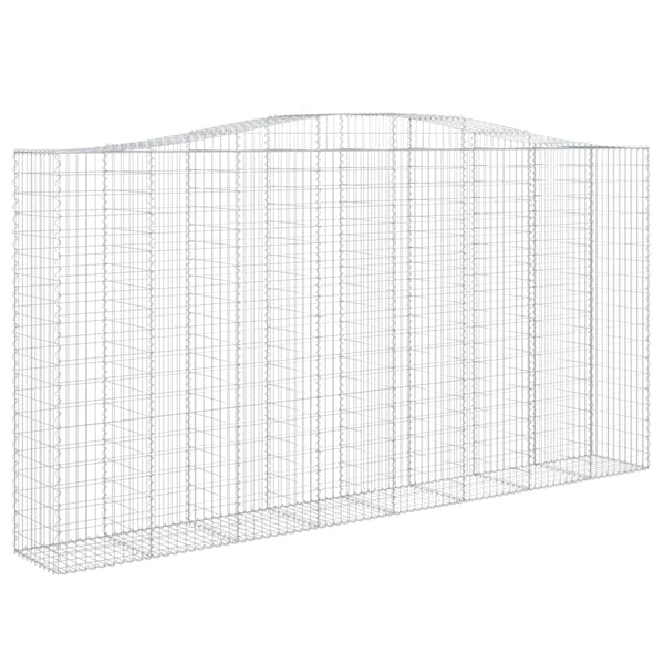 Kaarevat kivikorit 25 kpl 400x50x200/220 cm galvanoitu rauta