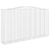 Kaarevat kivikorit 25 kpl 400x50x220/240 cm galvanoitu rauta