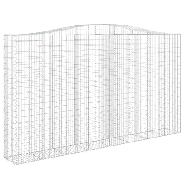 Kaarevat kivikorit 25 kpl 400x50x220/240 cm galvanoitu rauta
