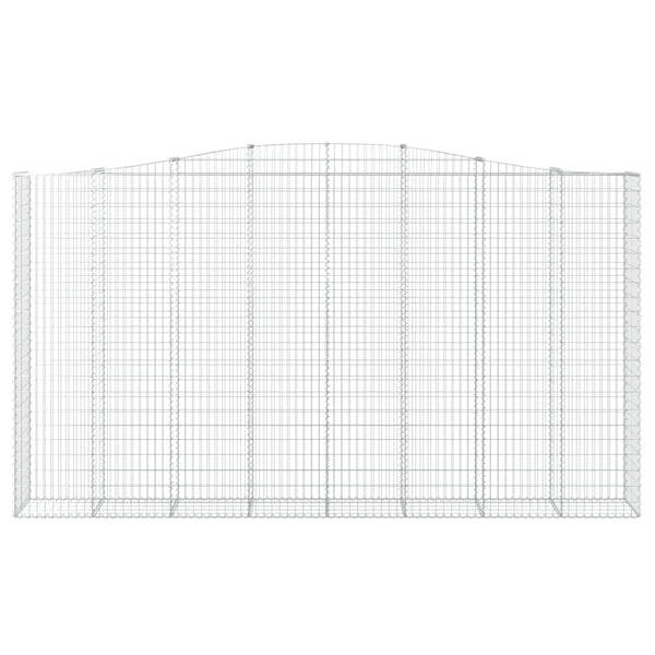 Kaarevat kivikorit 25 kpl 400x50x220/240 cm galvanoitu rauta
