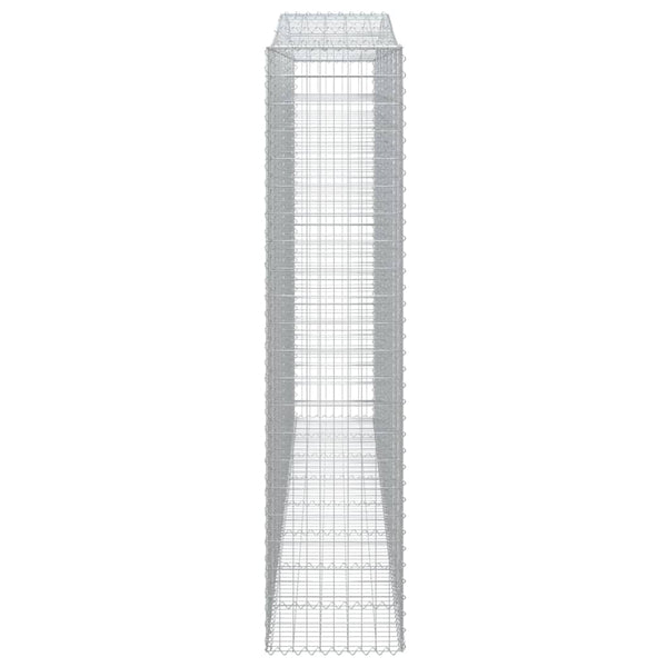 Kaarevat kivikorit 25 kpl 400x50x220/240 cm galvanoitu rauta