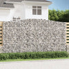 Kaarevat kivikorit 25 kpl 400x50x220/240 cm galvanoitu rauta