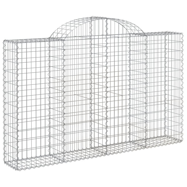 Kaarevat kivikorit 20 kpl 200x30x120/140 cm galvanoitu rauta