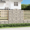 Kaarevat kivikorit 15 kpl 200x30x200/220 cm galvanoitu rauta