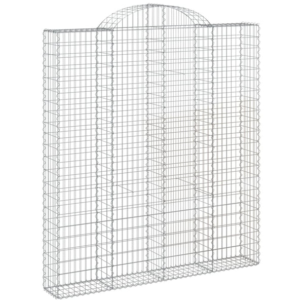 Kaarevat kivikorit 20 kpl 200x30x220/240 cm galvanoitu rauta