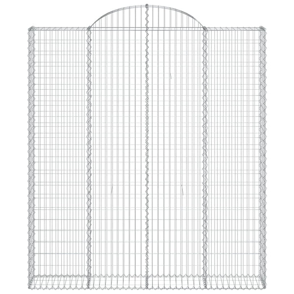 Kaarevat kivikorit 20 kpl 200x30x220/240 cm galvanoitu rauta