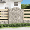 Kaarevat kivikorit 20 kpl 200x30x220/240 cm galvanoitu rauta