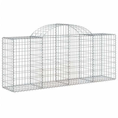 Kaarevat kivikorit 3 kpl 200x50x80/100 cm galvanoitu rauta