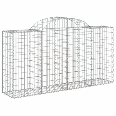 Kaarevat kivikorit 3 kpl 200x50x100/120 cm galvanoitu rauta
