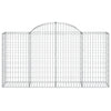 Kaarevat kivikorit 50 kpl 200x50x100/120 cm galvanoitu rauta