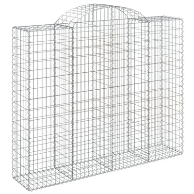Kaarevat kivikorit 2 kpl 200x50x160/180 cm galvanoitu rauta