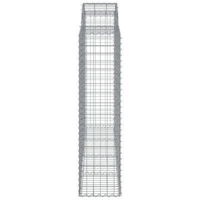 Kaarevat kivikorit 2 kpl 200x50x160/180 cm galvanoitu rauta