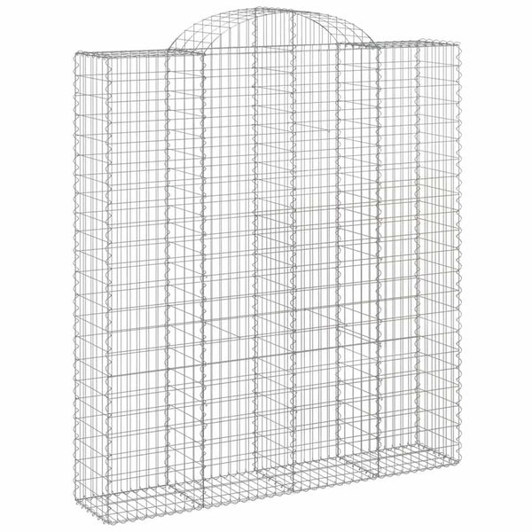 Kaarimaiset gabionkorit 20 kpl 200x50x220/240 cm galvanoitu rauta