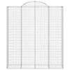 Kaarimaiset gabionkorit 20 kpl 200x50x220/240 cm galvanoitu rauta