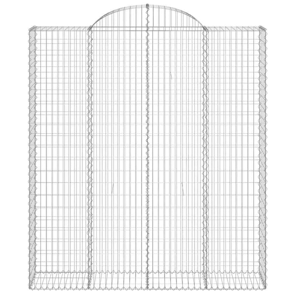Kaarimaiset gabionkorit 20 kpl 200x50x220/240 cm galvanoitu rauta