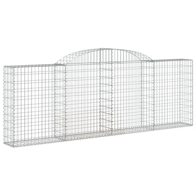 Kaarevat kivikorit 2 kpl 300x30x100/120 cm galvanoitu rauta