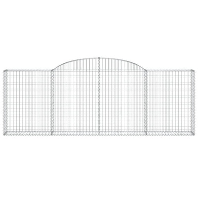 Kaarevat kivikorit 2 kpl 300x30x100/120 cm galvanoitu rauta