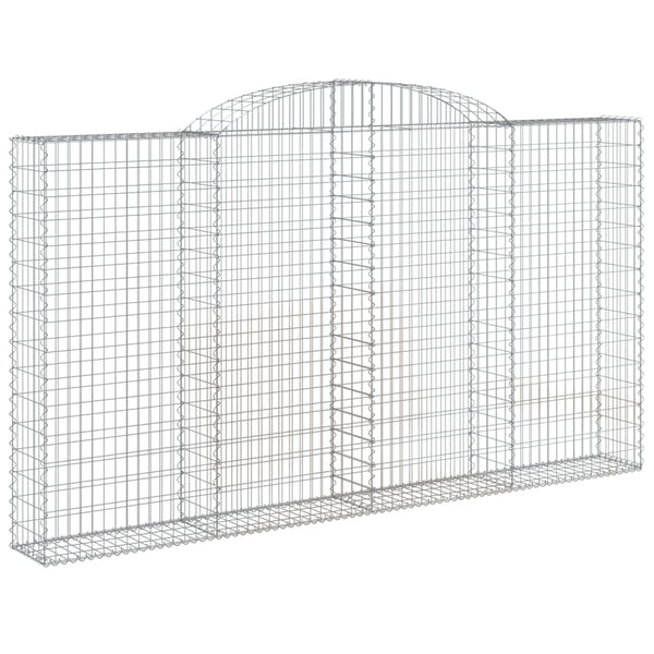Kaarevat kivikorit 3 kpl 300x30x160/180 cm galvanoitu rauta