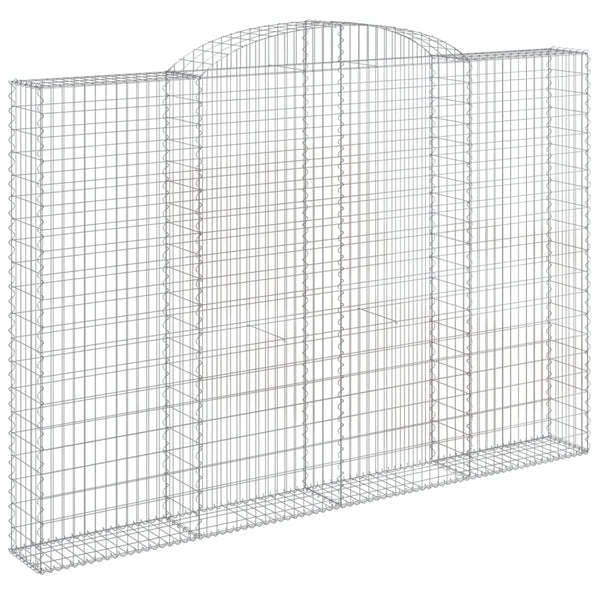 Kaarevat kivikorit 2 kpl 300x30x200/220 cm galvanoitu rauta