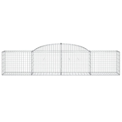 Kaarevat kivikorit 3 kpl 300x50x60/80 cm galvanoitu rauta