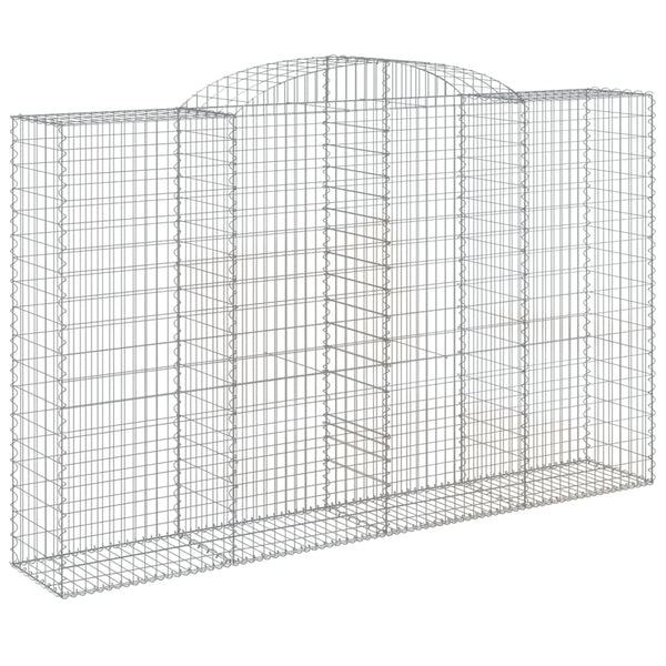 Kaarevat kivikorit 20 kpl 300x50x180/200 cm galvanoitu rauta