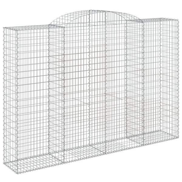 Kaarevat kivikorit 9 kpl 300x50x200/220 cm galvanoitu rauta