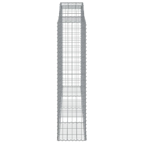 Kaarevat kivikorit 9 kpl 300x50x200/220 cm galvanoitu rauta