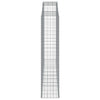 Kaarevat kivikorit 9 kpl 300x50x220/240 cm galvanoitu rauta