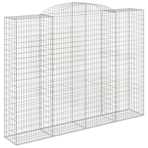 Kaarevat kivikorit 13 kpl 300x50x220/240 cm galvanoitu rauta
