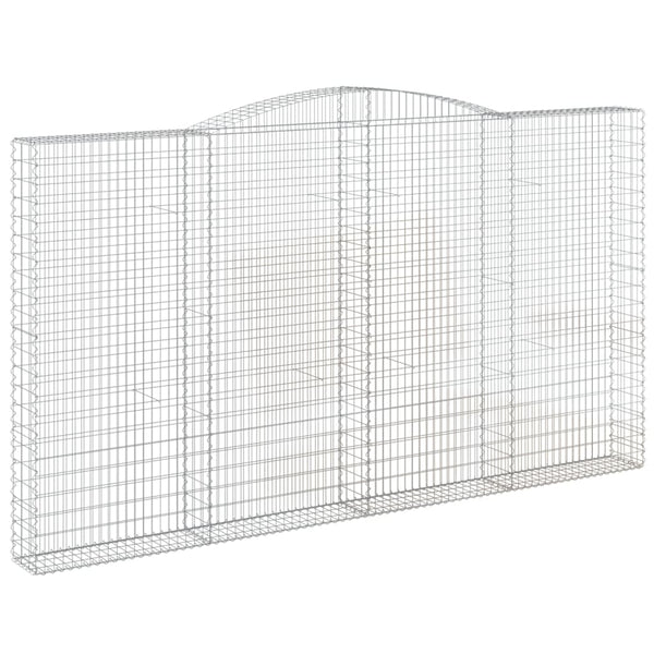 Kaarevat kivikorit 25 kpl 400x30x220/240 cm galvanoitu rauta
