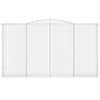 Kaarevat kivikorit 25 kpl 400x30x220/240 cm galvanoitu rauta