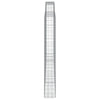 Kaarevat kivikorit 25 kpl 400x30x220/240 cm galvanoitu rauta