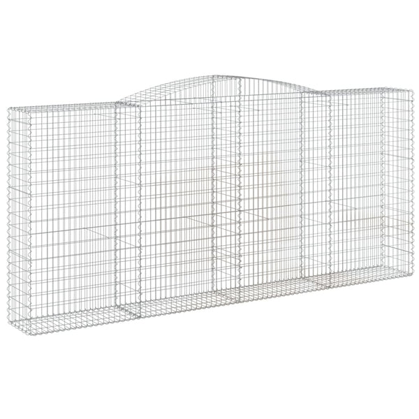 Kaarevat kivikorit 25 kpl 400x50x180/200 cm galvanoitu rauta